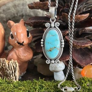 925 Sterling Dry creek turquoise necklace